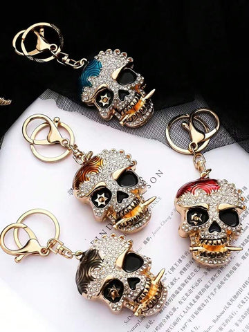 Skull Bling Keychain