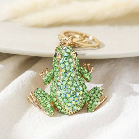 Frog Bling Charm Keychain
