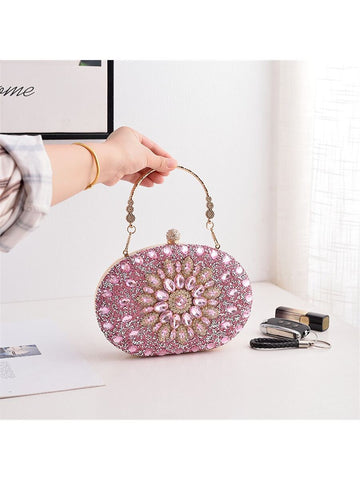 Glamorous Pink Oval Purse