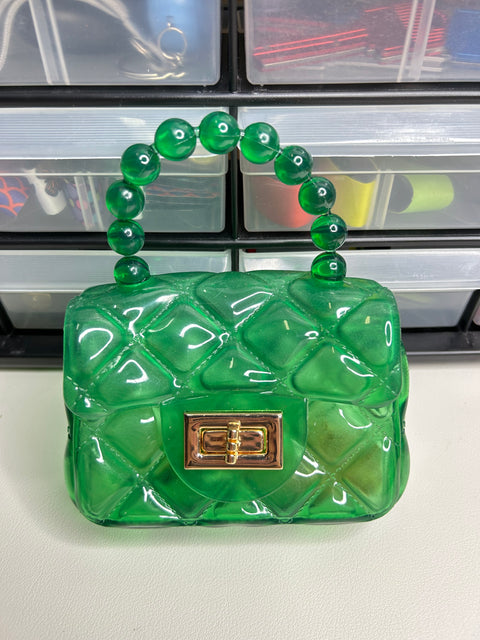 Green Mini Jelly Handbag (KEYCHAIN NOT INCLUDED)