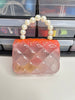 Coral Pearl Mini Jelly Handbag (KEYCHAIN NOT INCLUDED)