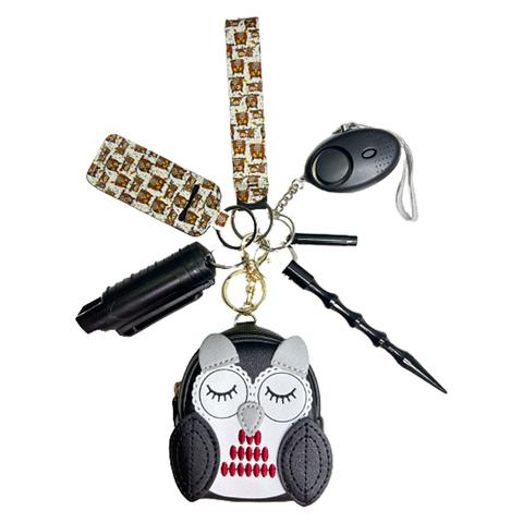 Midnight Owl Mini Bag Self Defense Keychain