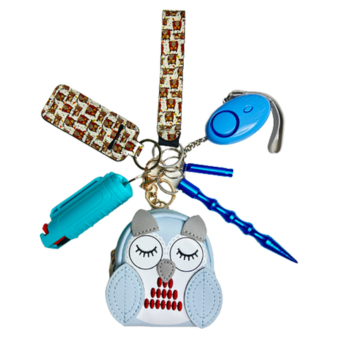 Blue Owl Mini Bag Self Defense Keychain