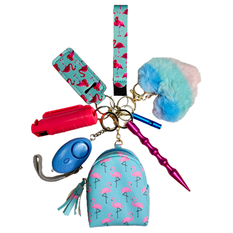 Flamingo Mini Bag Self Defense Keychain