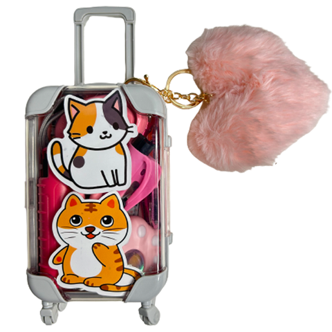 Pink Cat Self Defense Suitcase