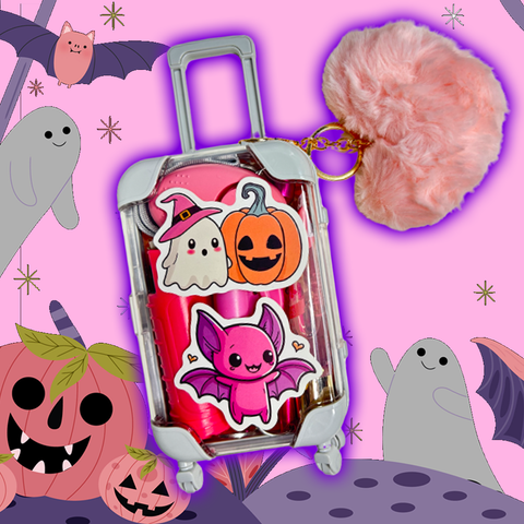 Pink Halloween Self Defense Suitcase