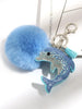 Blue Dolphin Pom Pom Keychain - Defense Queens