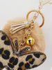 Leopard Butterfly Pom Pom Keychain - Defense Queens