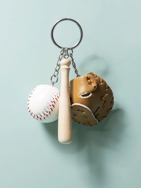 Baseball Charm Keychain