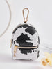 Mini Cow Print Bag Keychain - Defense Queens