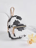 Mini Cow Print Bag Keychain - Defense Queens