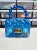 Blue Mini Jelly Handbag (KEYCHAIN NOT INCLUDED)