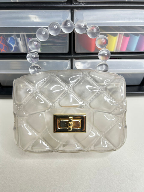 Clear Mini Jelly Handbag (KEYCHAIN NOT INCLUDED)