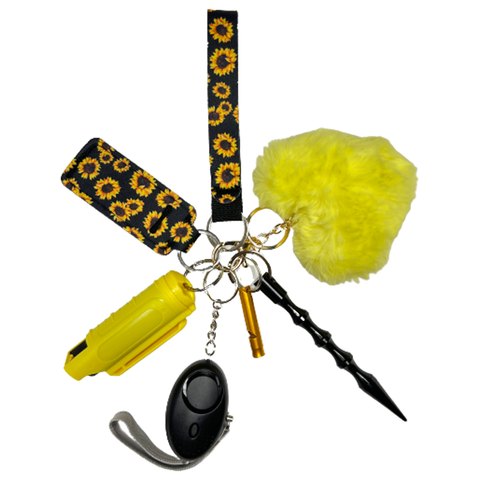 Midnight Sunflower Self Defense Keychain - Defense Queens