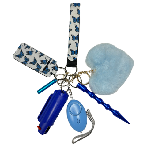 Blue Butterfly Self Defense Keychain - Defense Queens