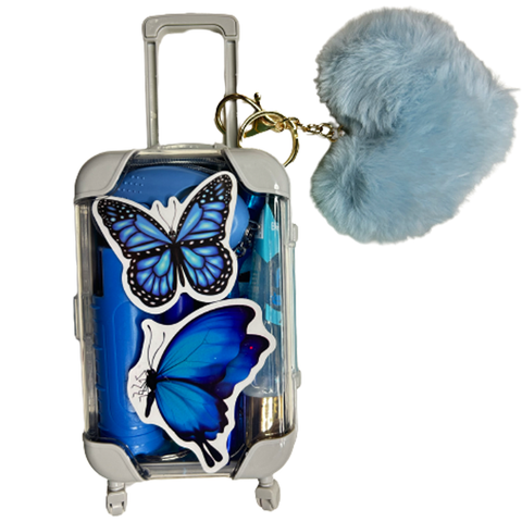 Blue Butterfly Self Defense Suitcase - Defense Queens