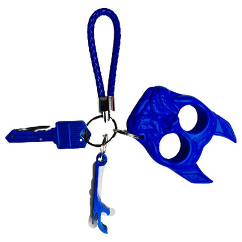 Blue Men's Self Defense Keychain - Defense Queens