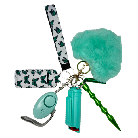 Green Butterfly Self Defense Keychain - Defense Queens