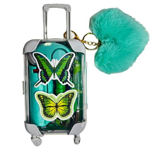 Green Butterfly Self Defense Suitcase - Defense Queens