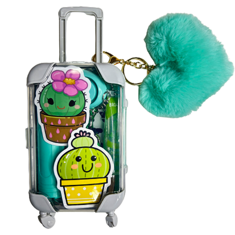 Green Cactus Self Defense Suitcase - Defense Queens