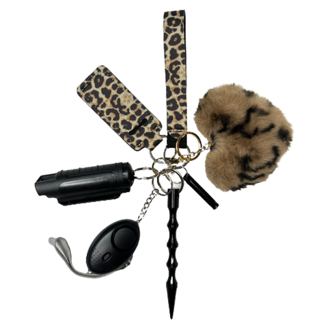 Leopard Self Defense Keychain - Defense Queens