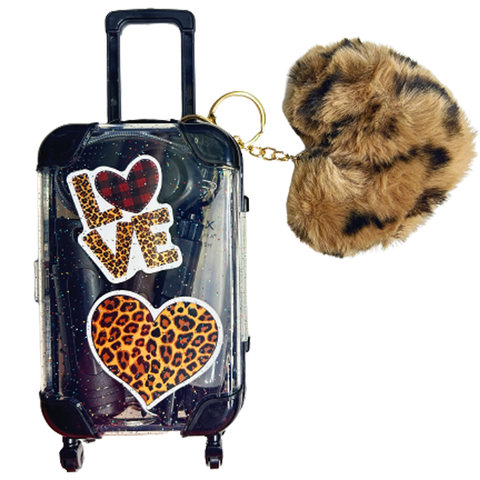 Leopard Self Defense Suitcase - Defense Queens