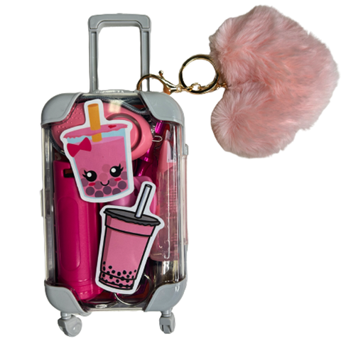 Strawberry Boba Self Defense Suitcase - Defense Queens