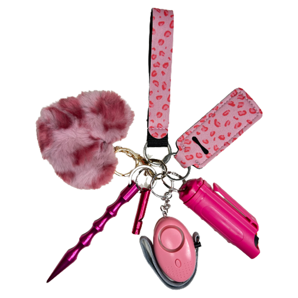 Pink Leopard Self Defense Keychain – Defense Queens