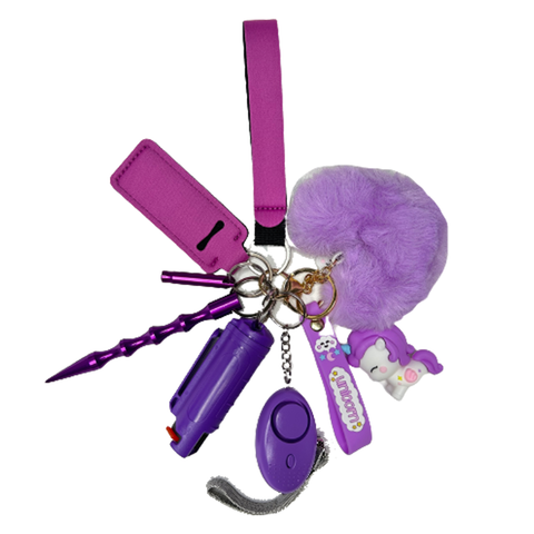 Purple Unicorn Charm Self Defense Keychain - Defense Queens