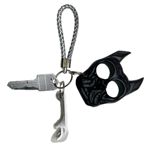 Silver Men's Self Defense Keychain - Defense Queens