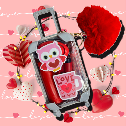 Hearts Valentine's Day Self Defense Suitcase - Defense Queens